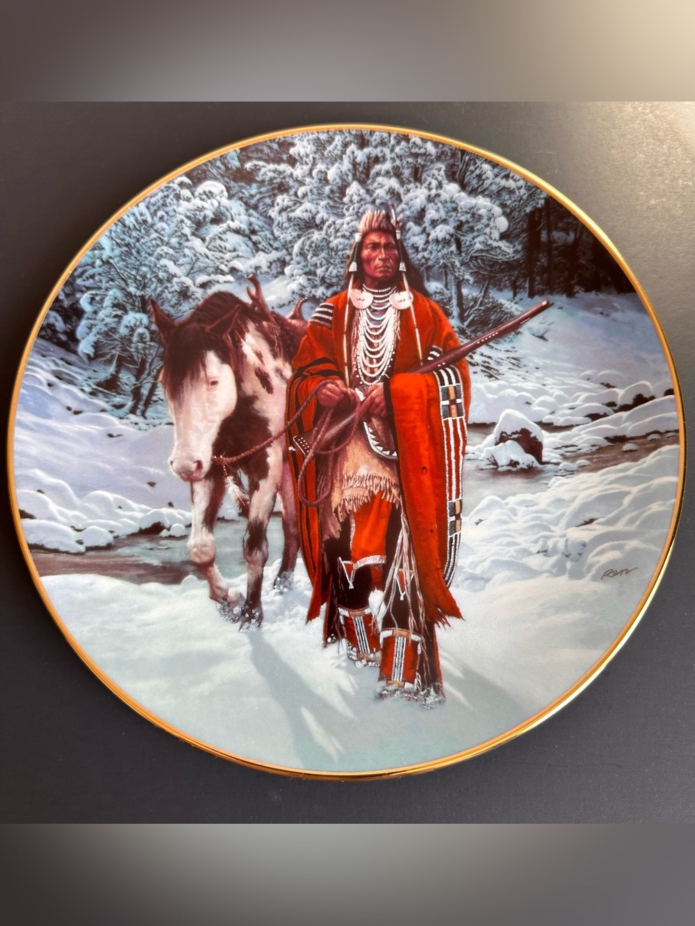 1993 “The Last Warriors” Collector Plate by Chuck Ren